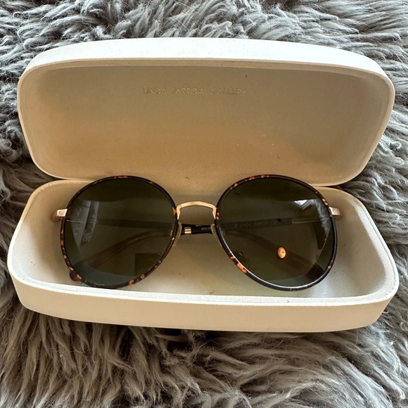 Linda Farrow Accessories - Linda Farrow x The Row Sunglasses Tortoise with case